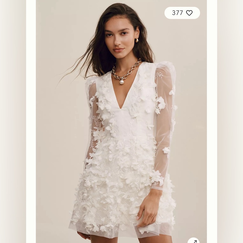 Helsi Sidney Long-Sleeve V-Neck Floral Mini Dress